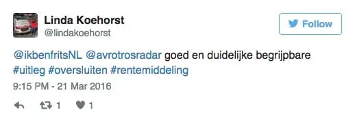 Twitter-reacties